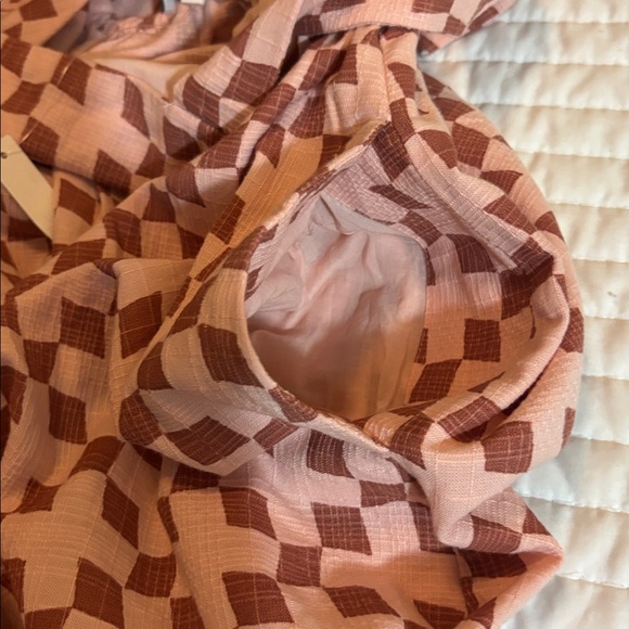 Madewell Pink Textured Sundress with Geometric Pattern - Picture 10 of 10